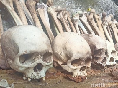Kengerian Makam Tua Manduk Patinna, Tengkoraknya Lebih Banyak dari Tana Toraja