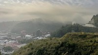 Pandangan udara asap yang muncul dari lokasi ledakan di tambang batu bara di provinsi Bartin, Turki, Sabtu (15/10/2022).  