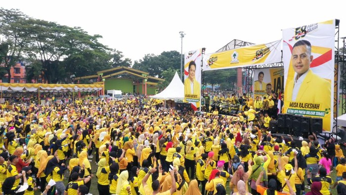 Acara HUT Golkar Sumut di Binjai