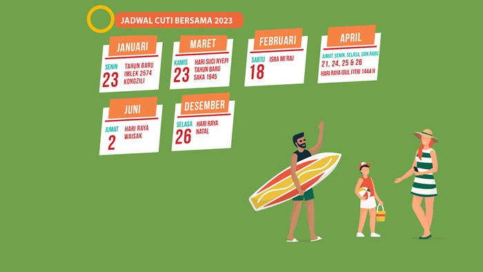 infografis jadwal libur 2023