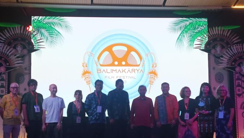Pembukaan BaliMakarya Film Festival Internasional (BFFI) 2022 di Beachwalk Kuta Minggu (16/10/2022).