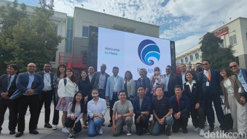 Foto suasana kunjungan rombongan Kominfo ke kantor pusat Meta beberapa waktu lalu. Foto: Fitraya Ramadhanny/detikcom