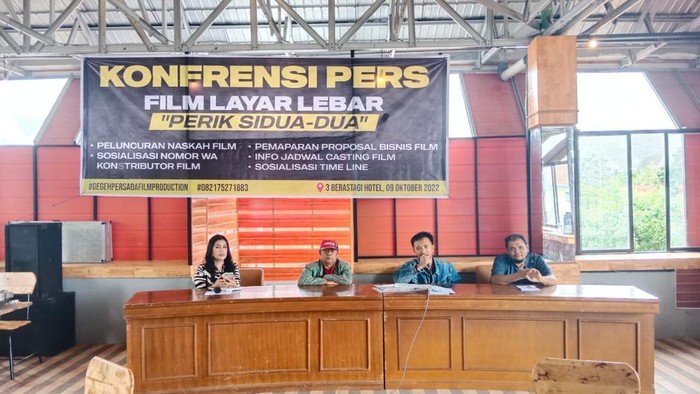 Suasana konferensi pers film Perik Sidua Dua