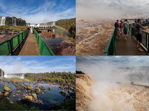 Beda Wajah Air Terjun di Brasil: Sebelum dan Sesudah Jadi Air Bah