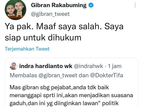 Cuitan Wali Kota Solo Gibran Rakabuming Raka.