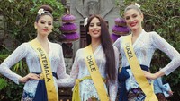 Selain tampil seksi dengan bikini berwarna emas. Peserta Miss Grand Internasional juga tampil cantik dengan balutan kebaya.Foto: Dok. Facebook Miss Grand International