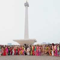 Setelah menjalani serangkaian kegiatan di Bali selama 10 hari, para finalis Miss Grand International 2022 berpindah lokasi ke Jakarta. Selama di ibukota, mereka akan menjalani kegiatan mulai dari mengunjungi Monas hingga kompetisi Kostum Nasional. Foto: Dok. Facebook Miss Grand International