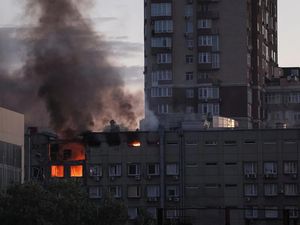 Detik-detik Kiev Diserang Drone Kamikaze