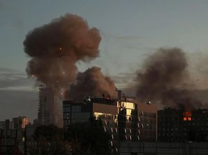 Detik-detik Rudal Rusia Kembali Menghantam Kiev