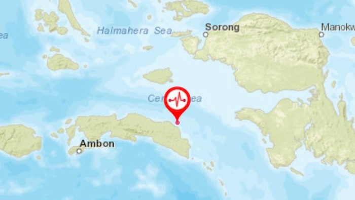 Gempa bumi magnitudo (M) 5,1 mengguncang Seram Bagian Timur, Maluku.