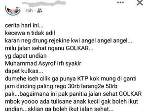 Emak-emak Sambat Gagal Undian Kulkas, Golkar Pekalongan: Syarat Wajib KTP