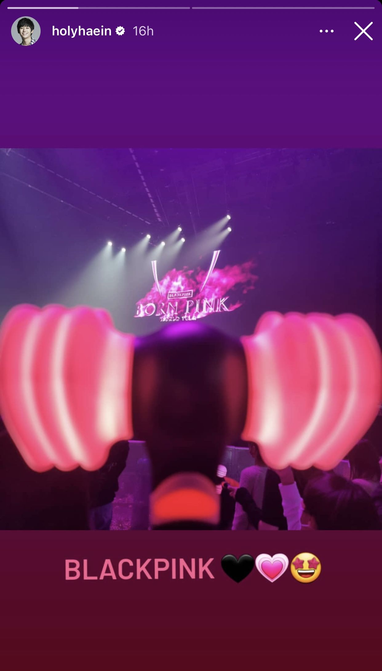 Jung Hae In nonton konser BLACKPINK