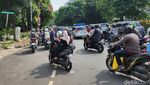 Kondisi Lalu Lintas di Depan PN Jaksel Jelang Sidang Ferdy Sambo