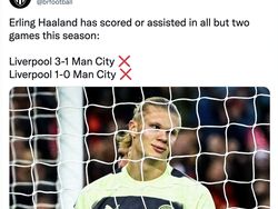 Meme Liverpool Babat City dan Haaland Ngadat