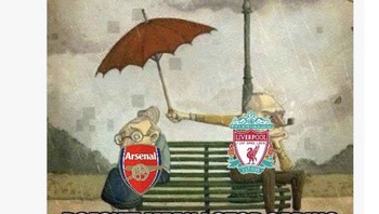 Kemenangan Liverpool atas City membuat Arsenal anteng di puncak Liga Inggris. Foto: Twitter