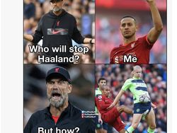 Meme Liverpool Babat City dan Haaland Ngadat