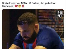 Barcelona Dihajar Real Madrid, Drake Menangis