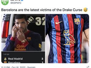 Barcelona Dihajar Real Madrid, Drake Menangis