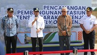 Menhub Budi Karya Sumadi mengapresiasi kolaborasi antara pemerintah pusat dengan pihak swasta yakni PT Agung Podomoro Land dalam pengembangan Stasiun KRL Tigaraksa, di Kabupaten Tangerang, Banten dan pembangunan flyover di Tenjo, Kabupaten Bogor.