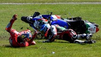 Miller mengalami kecelakaan di lap 9 pada tikungan keempat. Ironisnya, tikungan keempat tersebut sejatinya sudah diberi nama Miller Corner sebagai bentuk penghormatan kepada Jack Miller. Tapi Miller malah mengalami nasib apes di tikungan ini.
