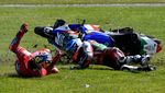 Detik-detik Alex Marquez Seruduk Jack Miller di MotoGP Australia