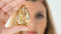 Berlian itu akan dilelang di Sothebys New York pada 7 Desember, dengan perkiraan sekitar US$15 juta atau sekitar Rp 231 miliar (kurs Rp 15.400/US$).