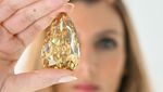 Penampakan Berlian Kuning 300 Karat, Dibanderol Rp 231 Miliar