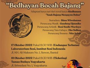 Pentas Tari Bedhayan Bocah Bajang di Taman Budaya Yogyakarta Rabu Besok