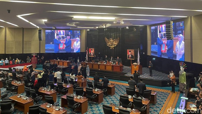 Rapat paripurna di DPRD DKI Jakarta (Kadek Melda Luxiana/detikcom)