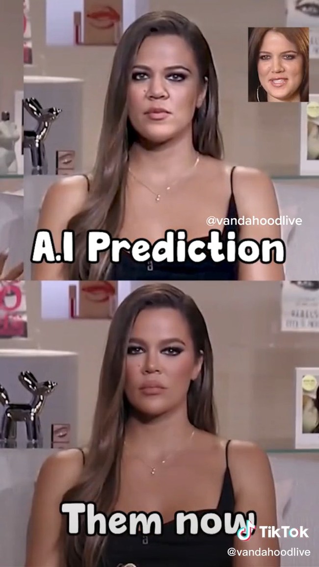 Kourtney Kardashian telah mengaku bahwa ia memang melakukan operasi plastik pada bagian hidung. Dalam postingan, terlihat jelas perubahan di bagian tersebut. Foto: TikTok @vandahoodlive