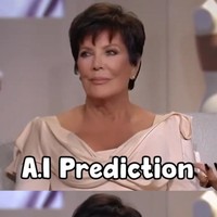 Ibu mereka, Kris Jenner, juga tak luput dari perhatian publik. Tak seperti orang-orang seusianya, Kris memang tampak menawan dan awet muda dengan wajah kencang. Bagaimana dengan versi prediksi AI? Foto: TikTok @vandahoodlive