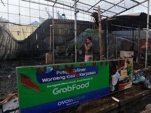 Pusat Kuliner di Sucen Kudus Terbakar, 8 Kios Ludes
