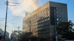 Asap Penuhi Kota Kyiv Usai Diserang Drone Kamikaze