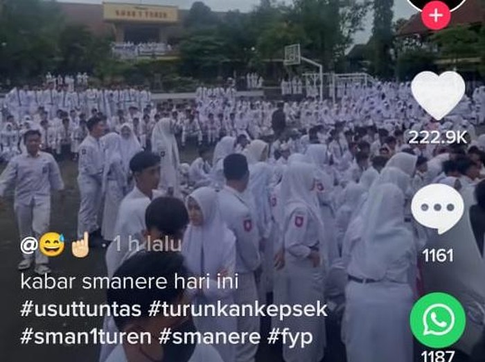 Demo siswa SMAN 1 Turen, Malang