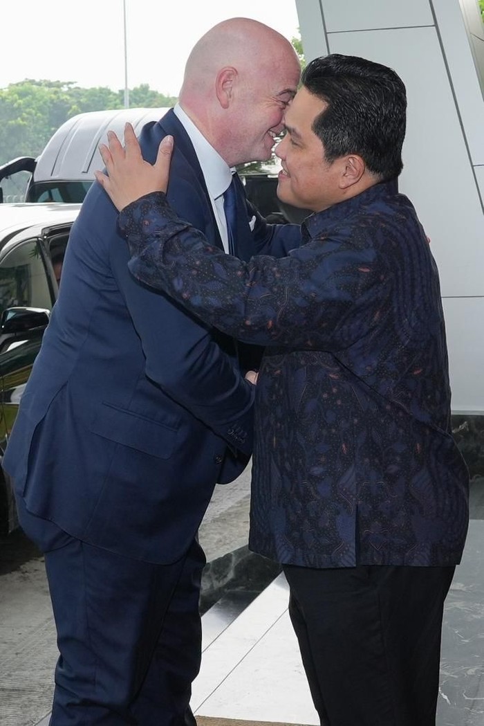 Erick Thohir dan Presiden FIFA Gianni Infantino Erick Thohir dan Presiden FIFA Gianni Infantino