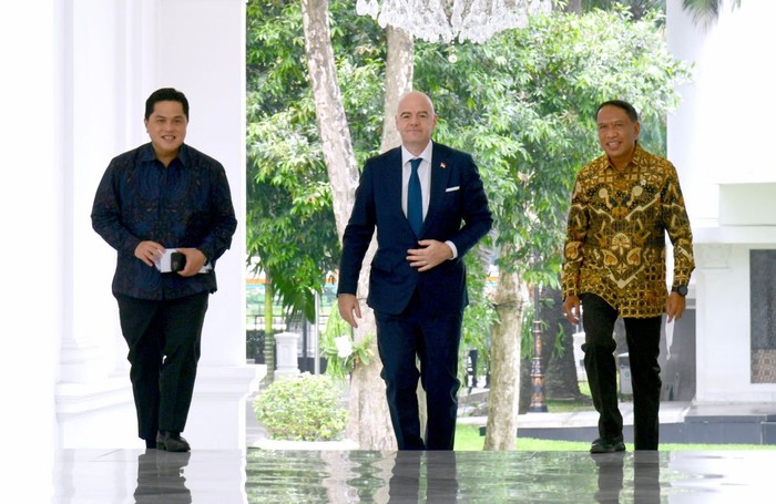 Erick Thohir dan Presiden FIFA Gianni Infantino Erick Thohir dan Presiden FIFA Gianni Infantino