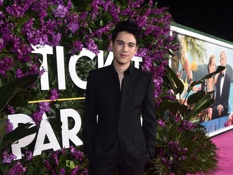 LOS ANGELES, CALIFORNIA - OCTOBER 17: Maxime Bouttier attends the premiere of Universal Pictures' 
