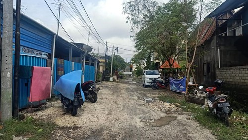 Situasi terkini di di kawasan Pura Demak, Denpasar, Bali pada Selasa (18/10/2022)