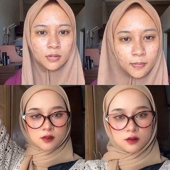 Transformasi wanita ini viral di media sosial, dikira beda orang bikin takjub.