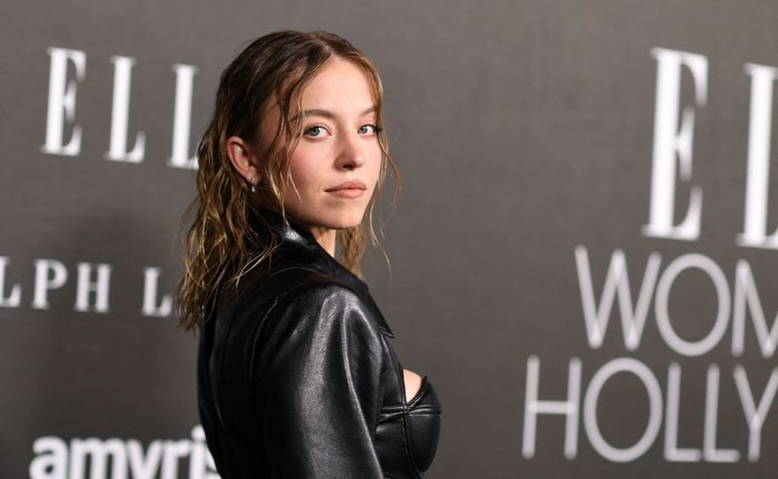 US actress Sydney Sweeney attends the 29th Annual ELLE Women In Hollywood Celebration at The Getty Center in Los Angeles, California, on October 17, 2022. (Photo by VALERIE MACON / AFP) (Photo by VALERIE MACON/AFP via Getty Images)