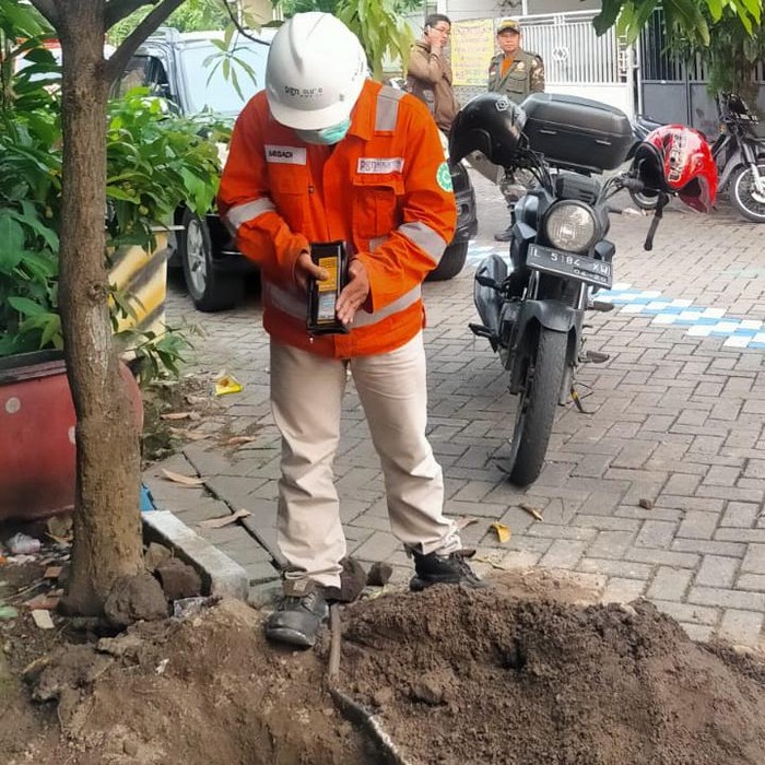 asap dari dalam tanah di sidoarjo