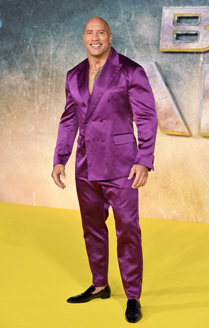 LONDON, ENGLAND - OCTOBER 18: Dwayne Johnson attends the UK Premiere of 