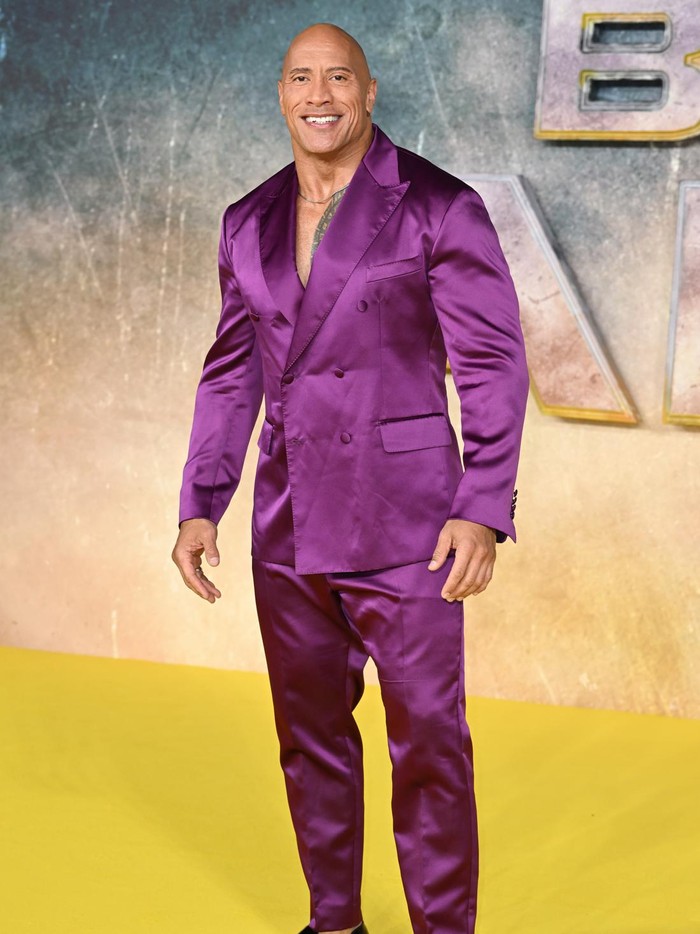 LONDON, ENGLAND - OCTOBER 18: Dwayne Johnson attends the UK Premiere of Black Adam at Cineworld Leicester Square on October 18, 2022 in London, England. (Photo by Karwai Tang/WireImage)