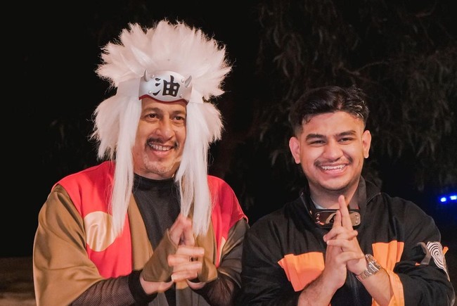 Selain temanya unik, pesta ulang tahun Fadil Jaidi juga diperbincangkan karena seluruh keluarga ikut cosplay jadi anime.Foto: Instagram Fadil Jaidi