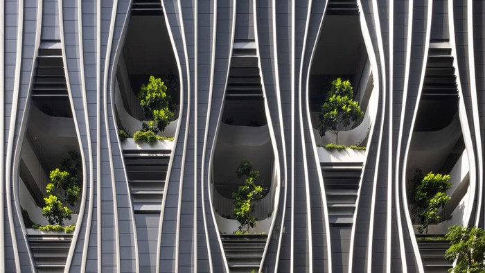 Gedung CapitaSpring di Singapura