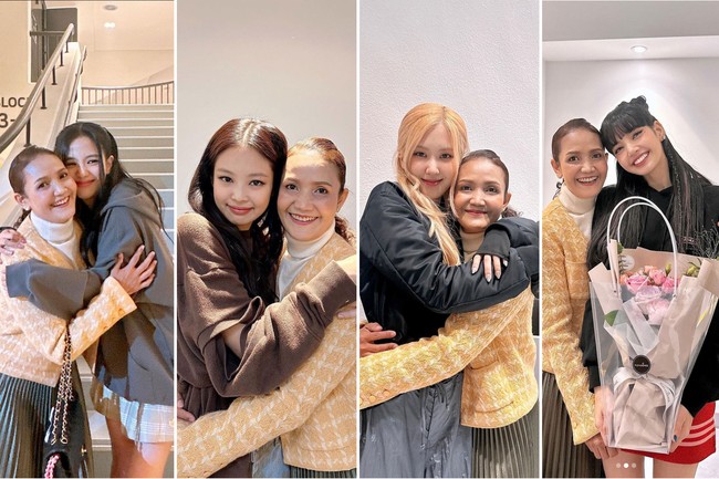 Istri dari masterchef Marco Brüschweiler itu memiliki hubungan dekat dengan semua personel BLACKPINK. Di belakang panggung tur konser dunia BORN PINK, dia mengabadikan momen dengan berfoto bersama Jisoo, Rose, dan Jennie. Foto: dok. Instagram @chitthipbruschweiler