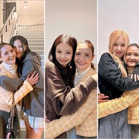 Istri dari masterchef Marco Brüschweiler itu memiliki hubungan dekat dengan semua personel BLACKPINK. Di belakang panggung tur konser dunia BORN PINK, dia mengabadikan momen dengan berfoto bersama Jisoo, Rose, dan Jennie. Foto: dok. Instagram @chitthipbruschweiler