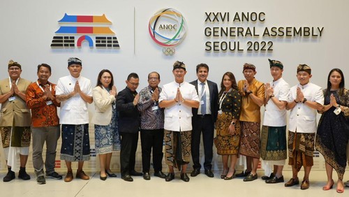 Persentasi Indonesia tuai respons positif di ANOC General Assembly, Korea. Bali kian percaya diri menjadi tuan rumah World Beach Games tahun depan.