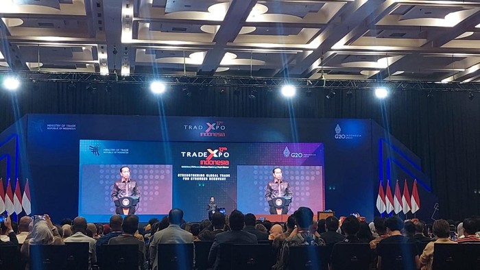 Jokowi di Pembukaan Trade Expo 2022