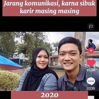 Dia tak menyangka jodohnya adalah gurunya sendiri. Pria tersebut mengaku kini sudah bahagia menjalani kehidupan baru dengan wanita yang pernah menjadi gurunya. Perjalanan hidup memang tidak ada yang tahu.. Terima kasih sayangku kau hadir menyempurnakan hidupku #fyp #munculdiberanda #fypシ #couple #coplegoals #viralditiktok #married #viral #fypage, tulis akun @sigitsb_. Foto: Dok. TikTok @sigitsb_.
